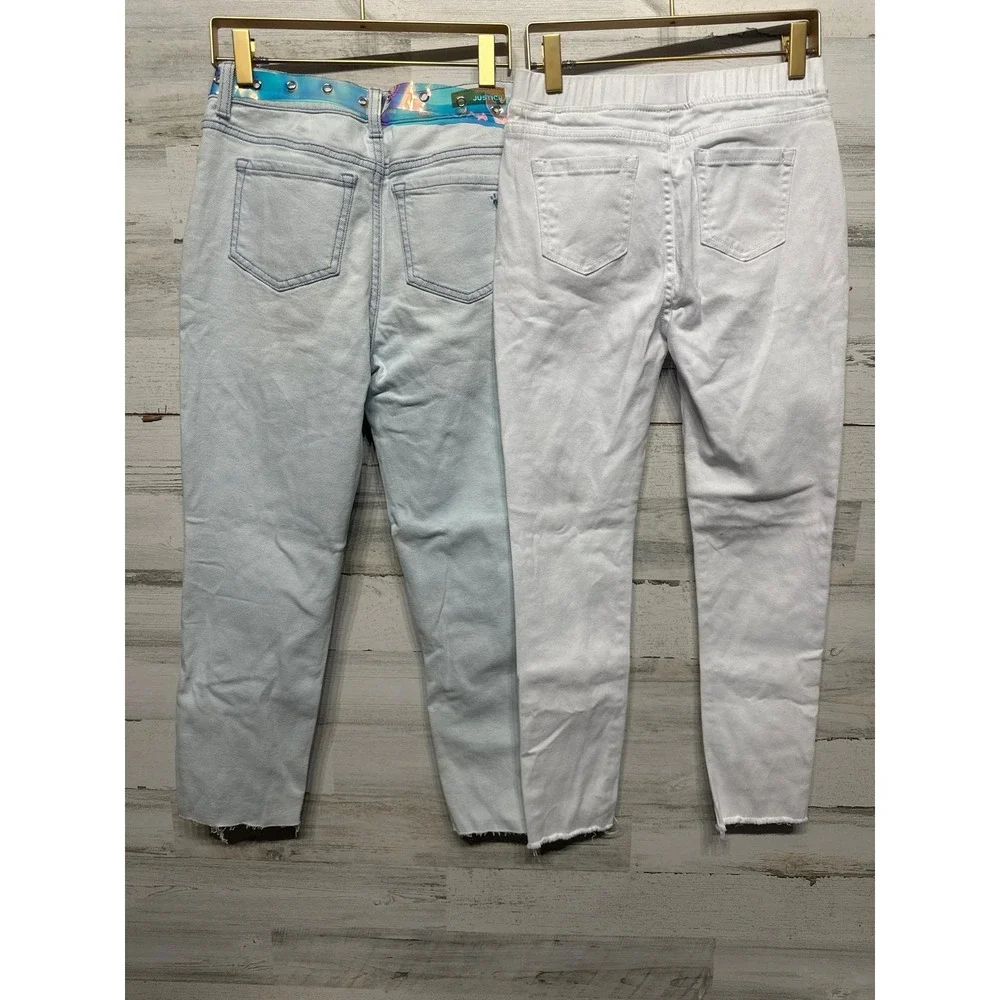 Justice Arizona Kidpik Bundle Girls 16 Pink‎ White Distressed Mom Core
